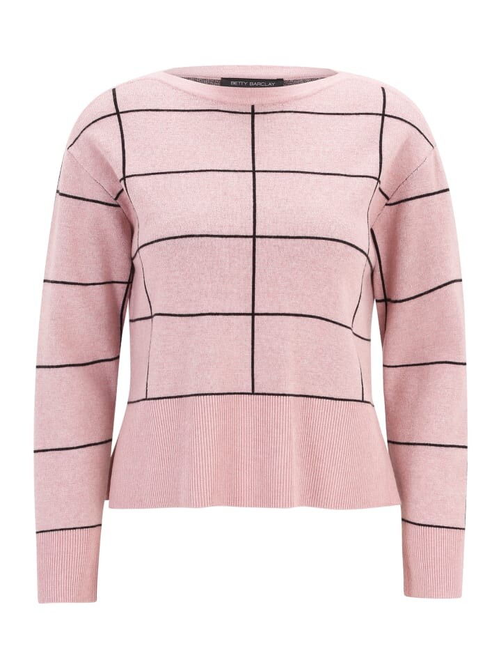 

Пуловер Betty Barclay Strickpullover langarm, цвет Patch Rosé/Black