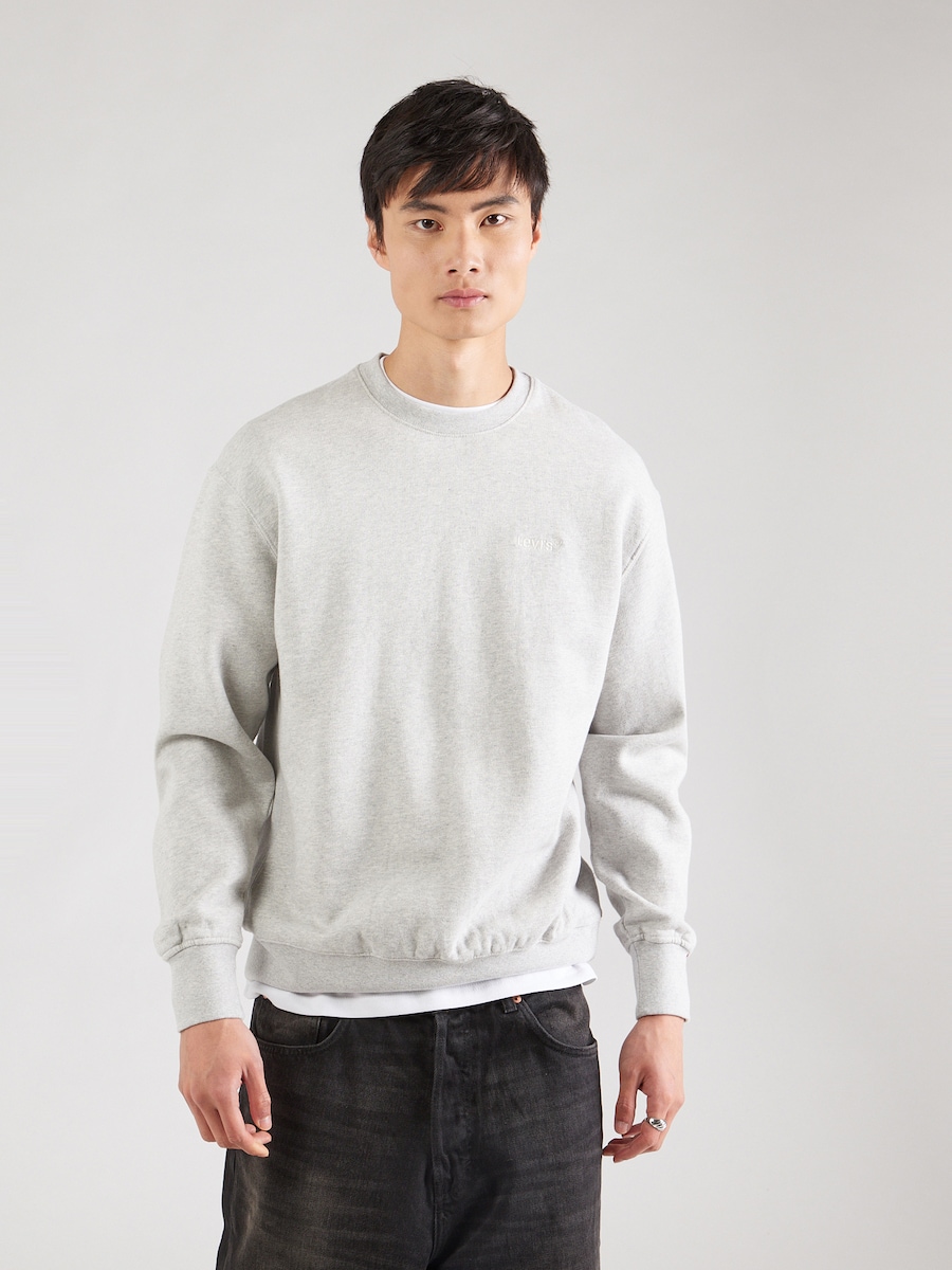 Толстовка LEVI'S  Authentic Crewneck, светло-серый — фото 3