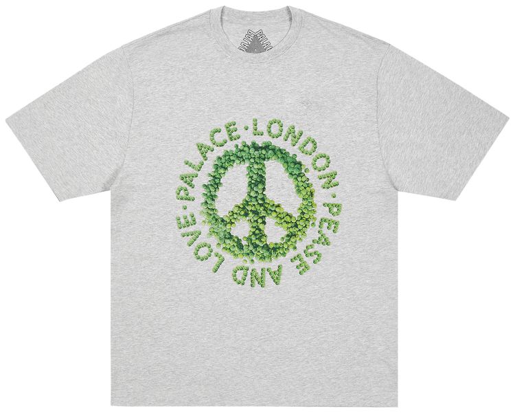 

Футболка Palace Pease And Love, серый