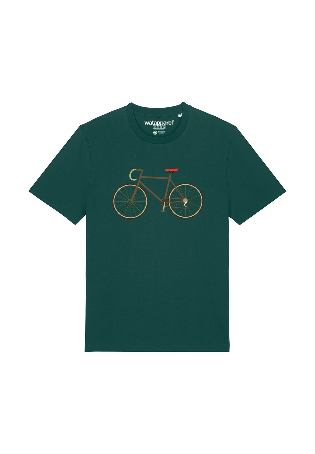 

Футболка с принтом FAHRRAD watapparel, темно-зеленый
