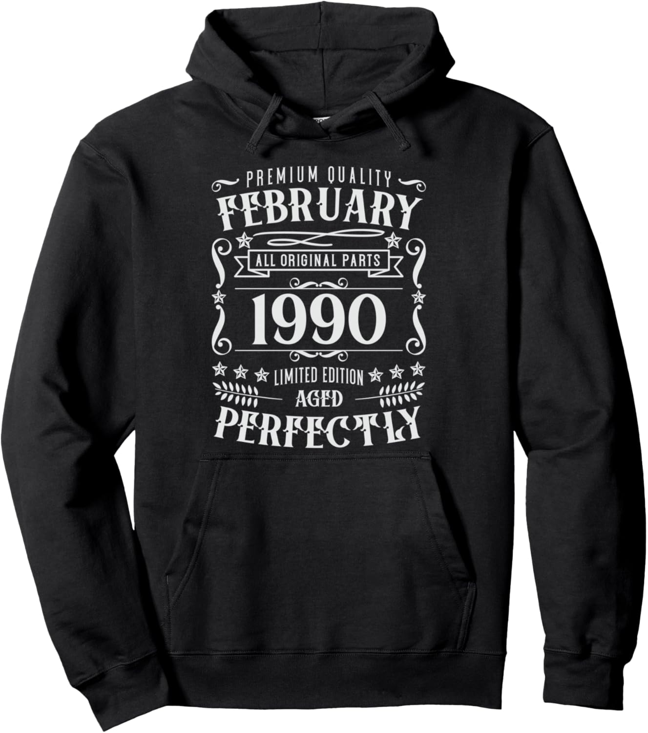 

Легенда, отмечающая 36-летие, родилась в феврале 1990 года. Худи February 1990 Birthday Clothing, черный