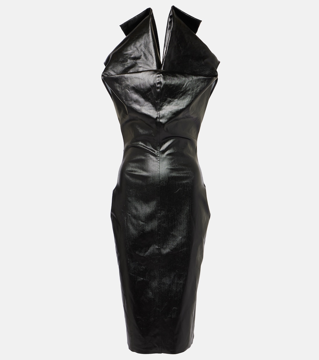 

Платье из смесовой хлопковой ткани Rick Owens, черный