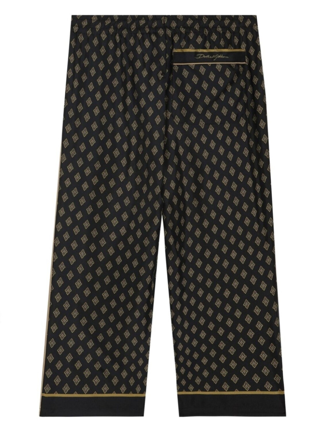 Спортивные штаны с геометрическим узором Dolce & Gabbana Kids, черный — фото 2