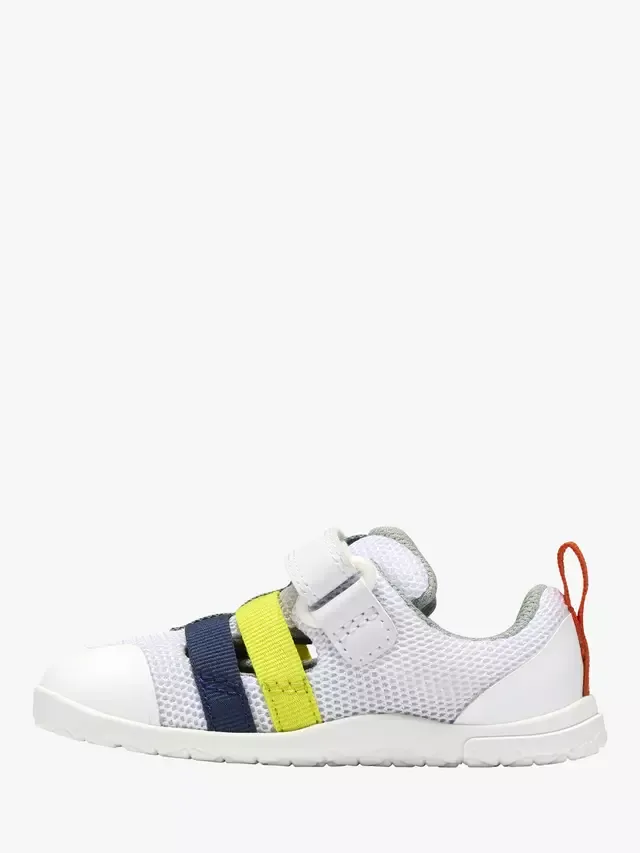 Детские сетчатые кроссовки Baby Harbour Flex T, белые/разноцветные Clarks — фото 2