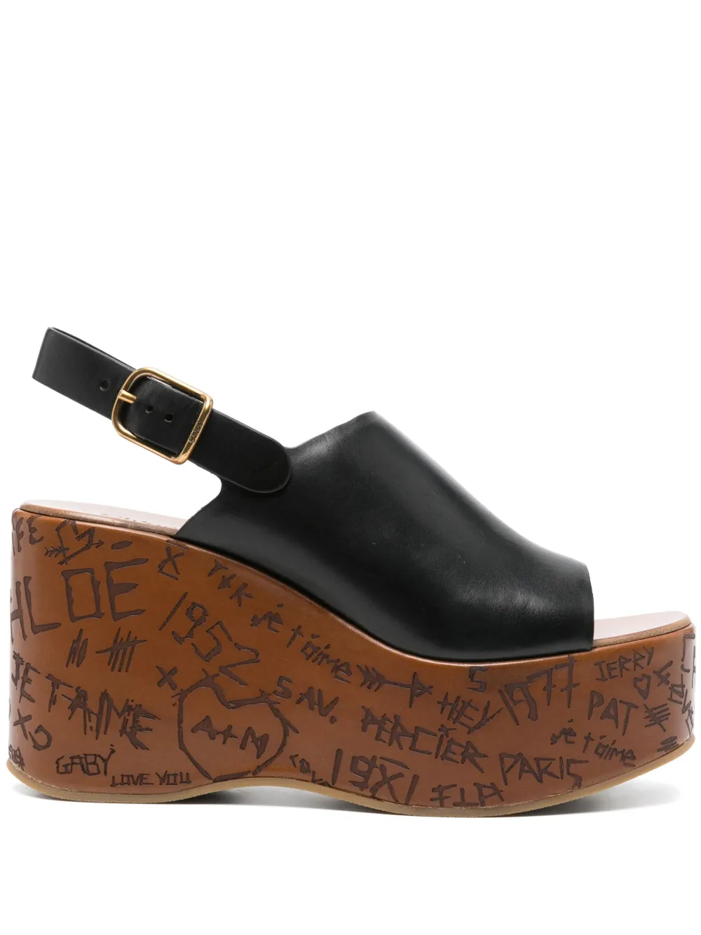 Босоножки Maxime 80 CHLOÉ, черный