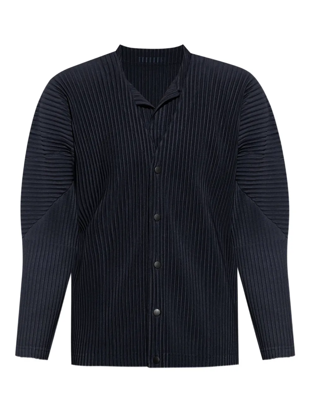 

Плиссированный кардиган с застежкой на пуговицы Homme Plissé Issey Miyake, синий