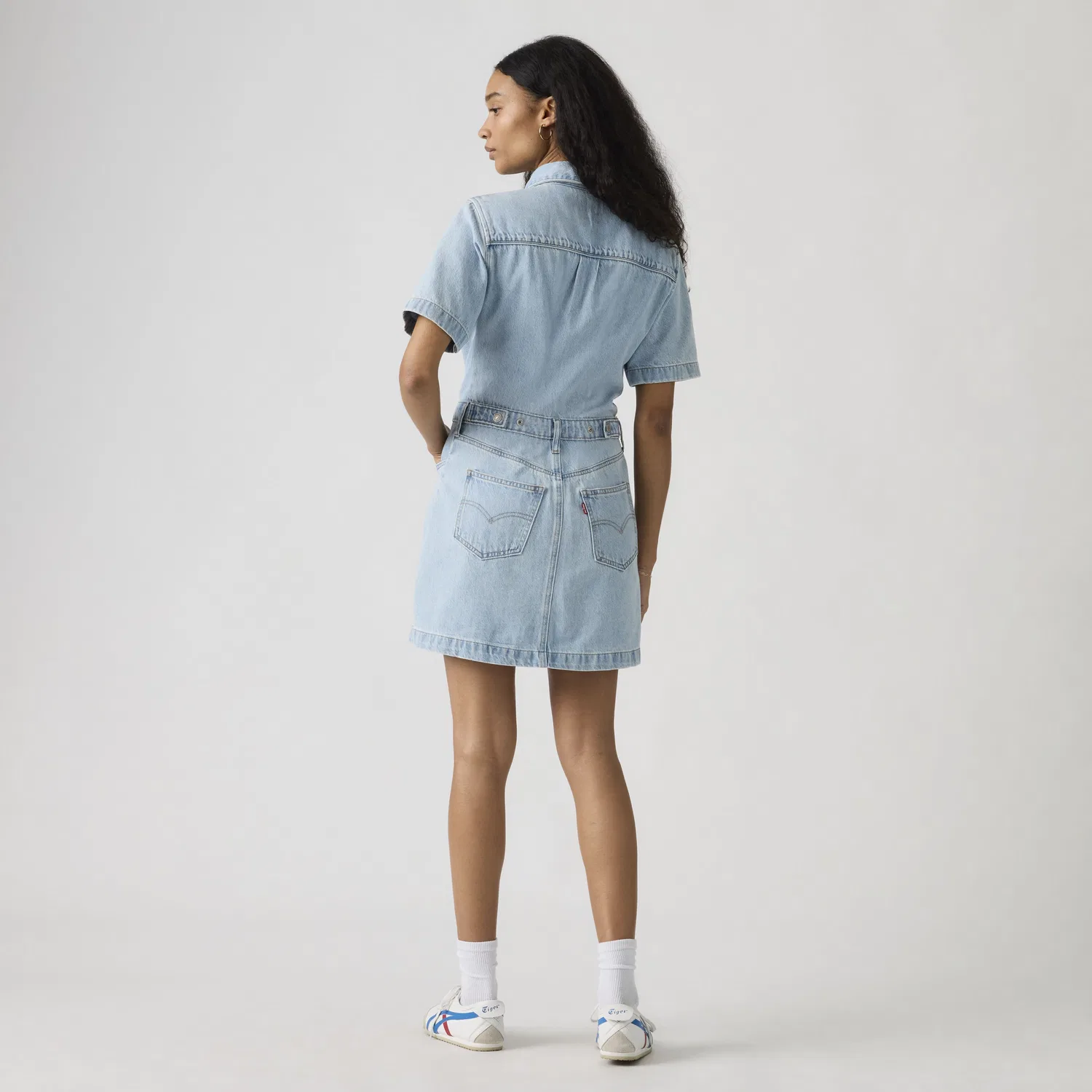 Платье-миди Logan в стиле вестерн с короткими рукавами Levi's, Light Wash — фото 4