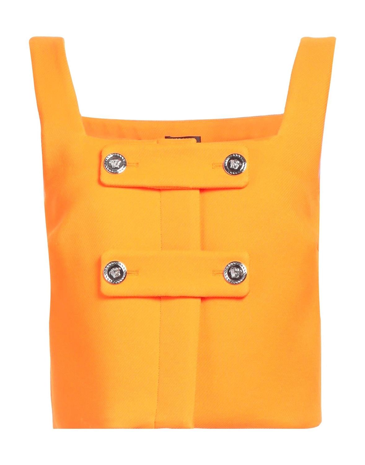 

Кроп-топ Versace, оранжевый