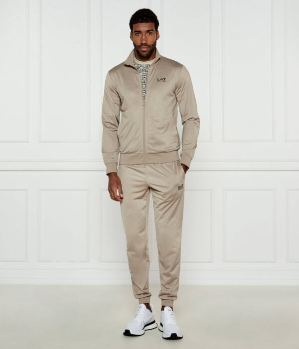 

Спортивный костюм Ea7 Regular Fit с логотипом, бежевый