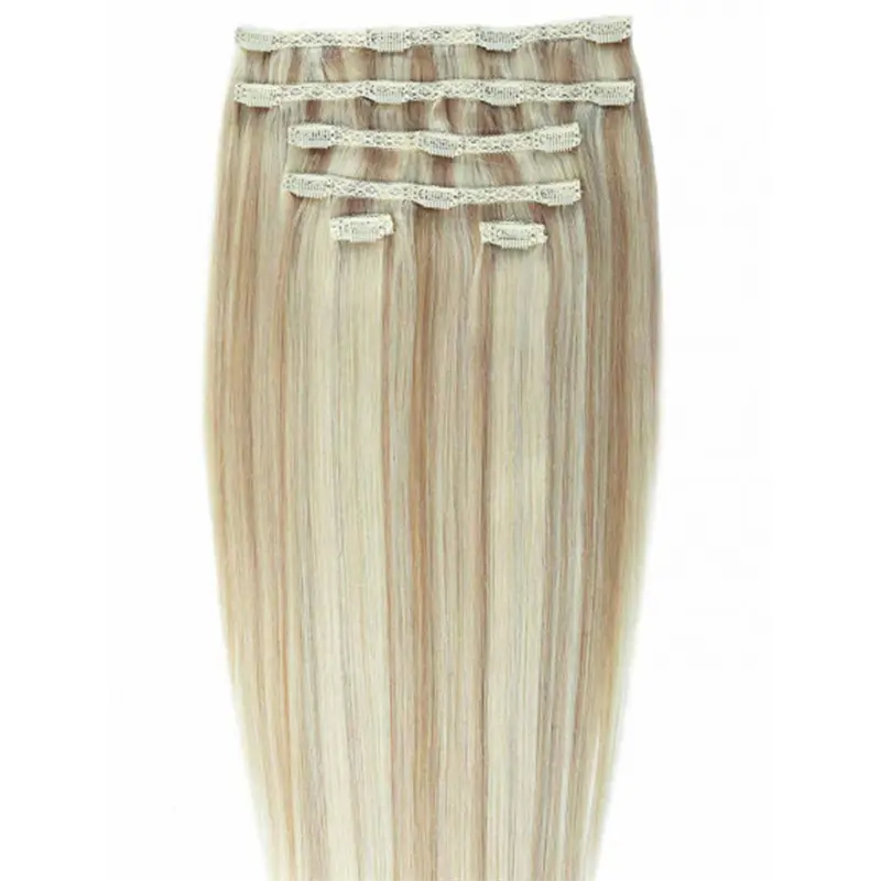 

Накладные волосы gold24 clip-in extensions #4 braun - 60 cm Gold24, #27/613 hellblond mix - 60 cm, количество 1 шт.