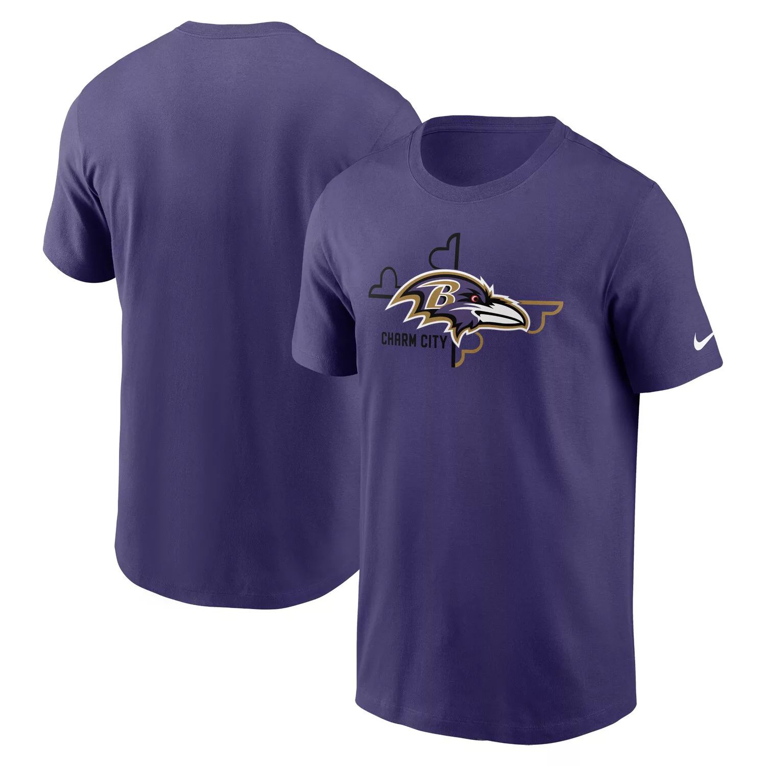 

Мужская фиолетовая футболка Baltimore Ravens Essential с местной фразой Nike, Фиолетовый, Мужская фиолетовая футболка Baltimore Ravens Essential с местной фразой Nike