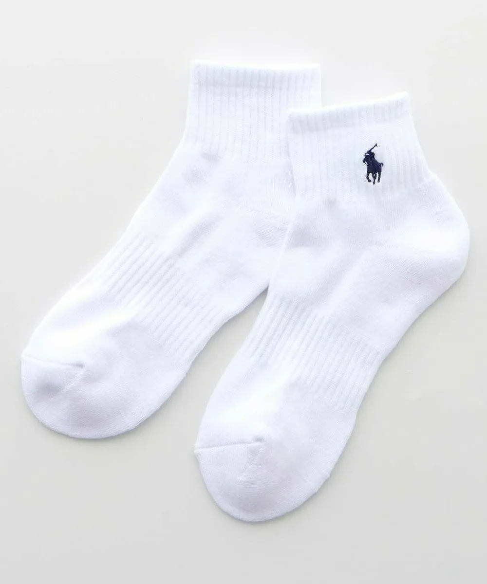 Комплект из 3 пар: короткие носки с ворсистой подкладкой и поддержкой свода стопы. Polo Ralph Lauren, 03. White, Gray, Black — фото 3