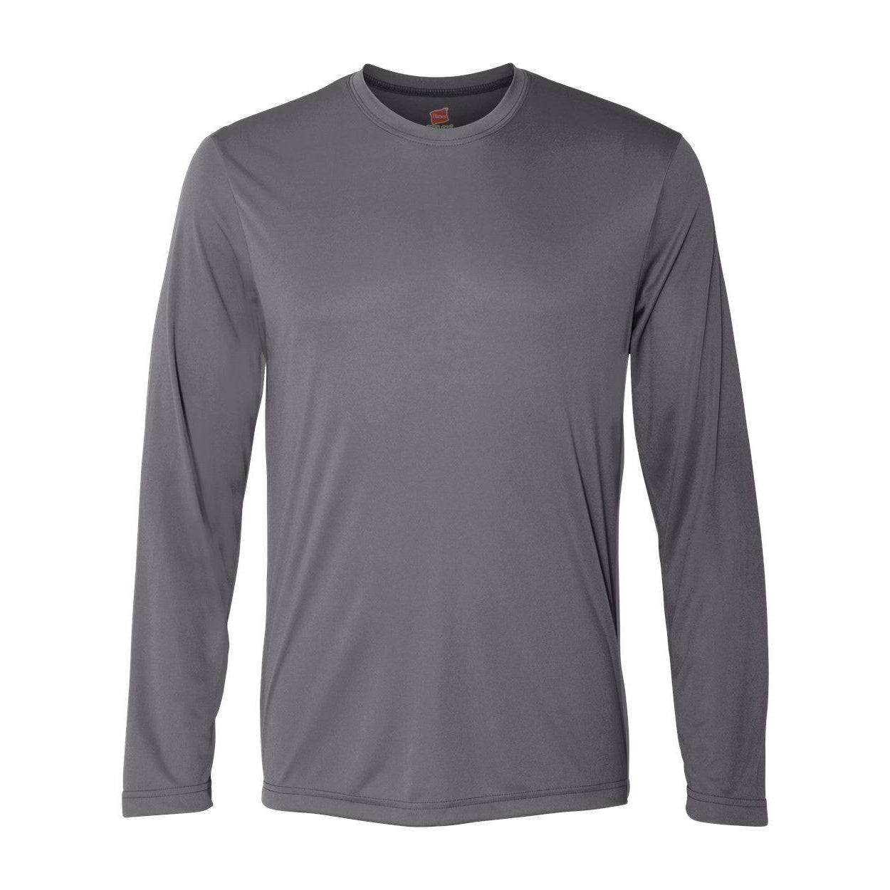 

Футболка Hanes Cool DRI с длинным рукавом для выступлений, цвет graphite