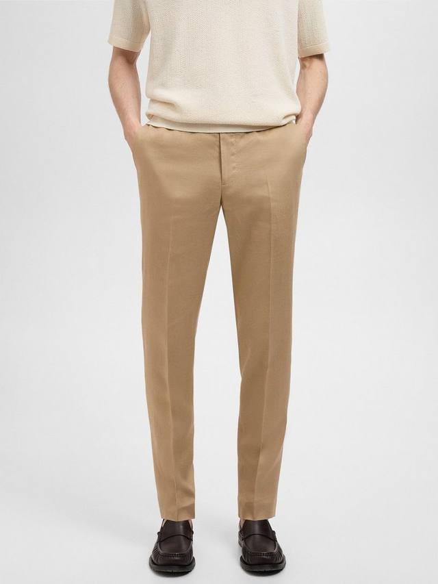 

Брюки Amalfi Linen Slim Mango, Light Beige