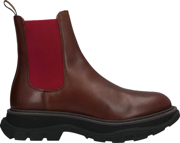 

Кроссовки Alexander McQueen Tread Chelsea Boot 'Chocolate Burgundy', коричневый