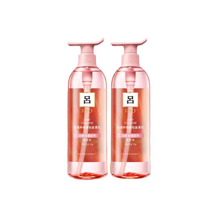 

Шампунь с растительными экстрактами и свежим ферментированием для легкого объема и глубокого очищения 400мл/400мл*2 Ryo