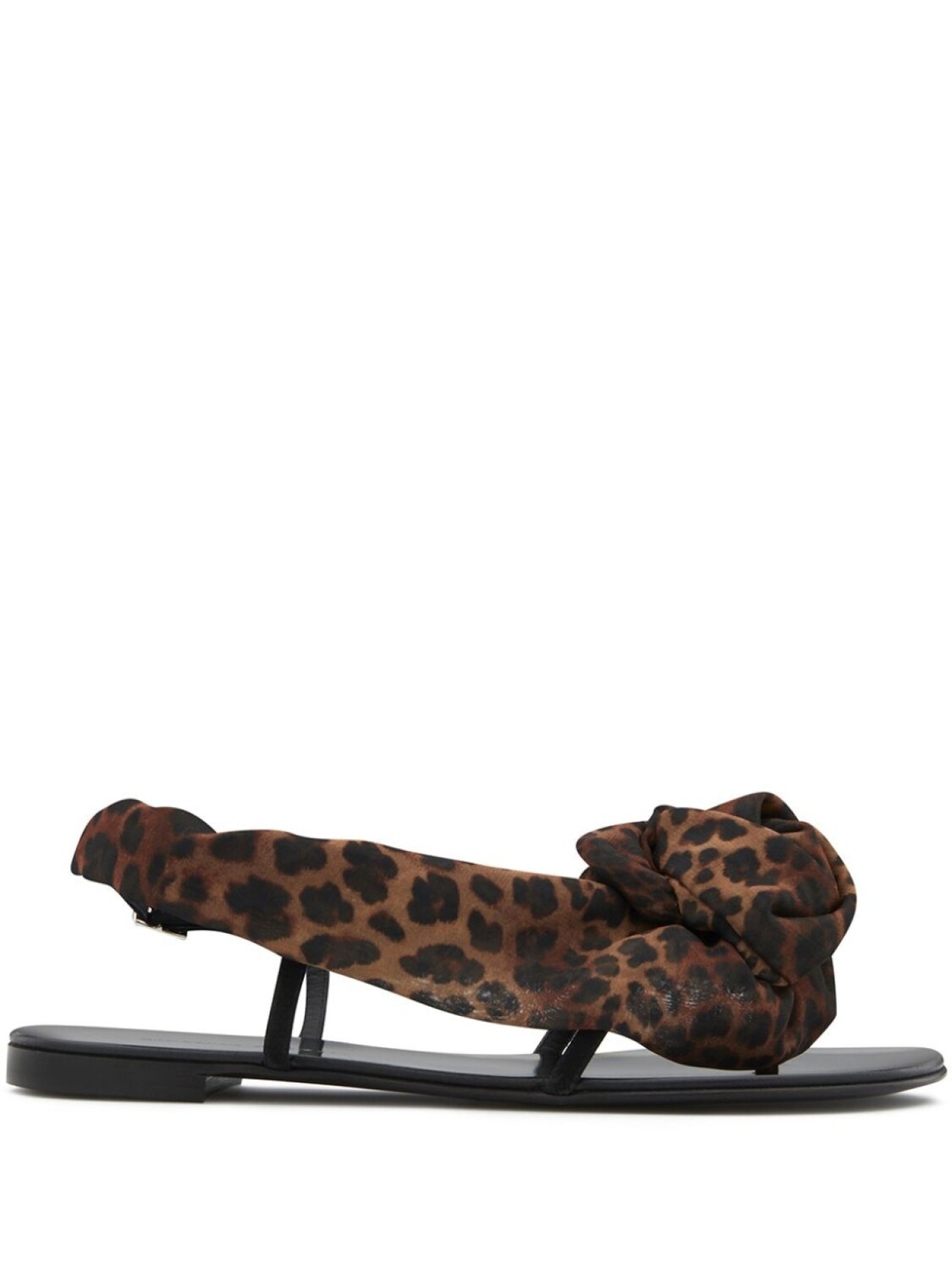 

Сандалии Milonga с леопардовым принтом Giuseppe Zanotti, черный