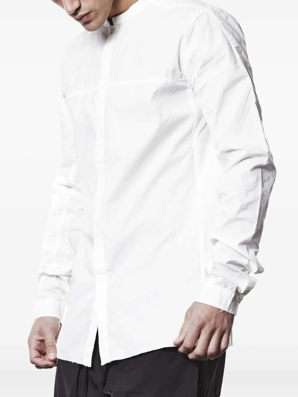 

Рубашка с длинными рукавами и воротником-стойкой Thom Krom, белый