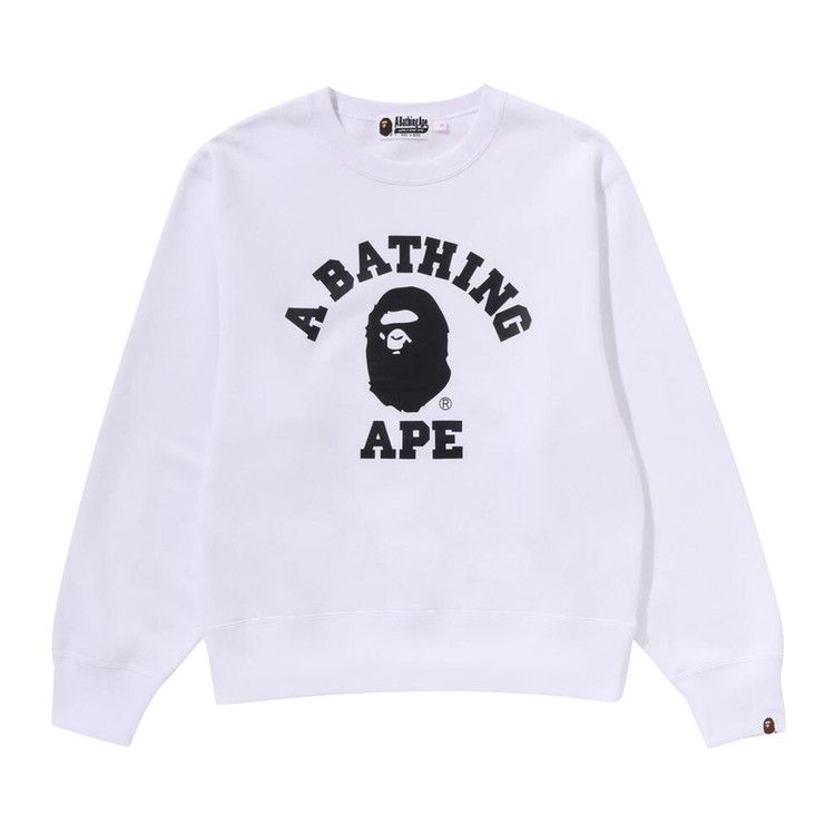 

Толстовка BAPE College Crewneck Sweatshirt, Black