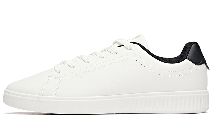 

Кроссовки ANTA Skateboard Shoes Men Low-Top Ivory White Black, слоновая кость/черный