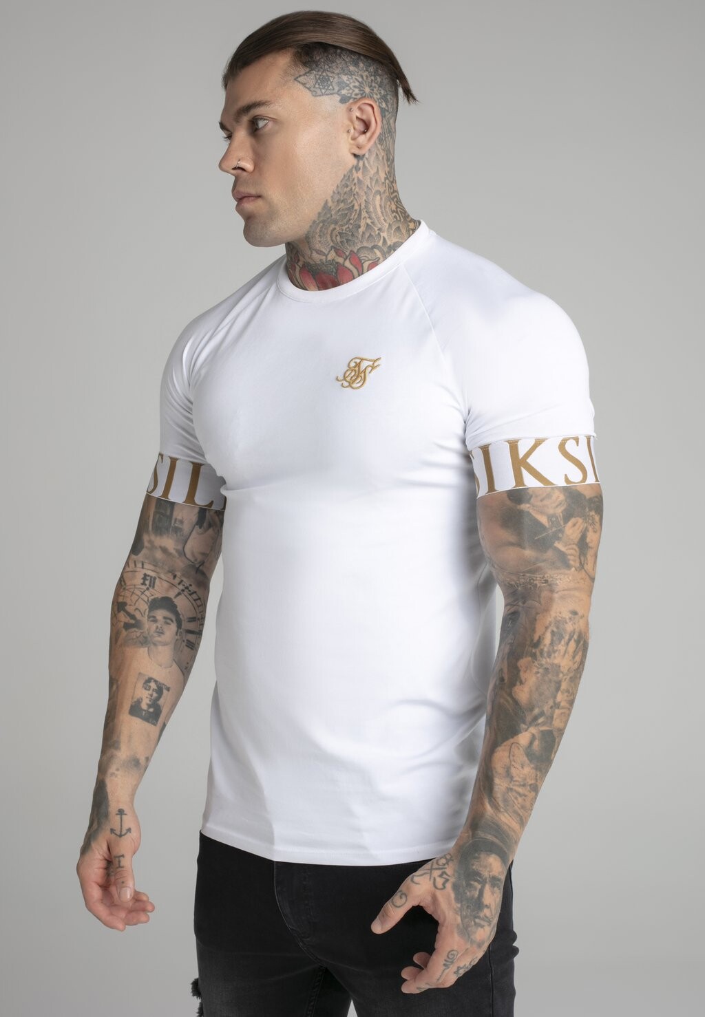 

Футболка с принтом Tech SIKSILK, белый