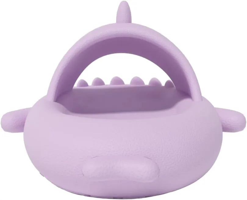 

Шлепанцы welltree Shark для женщин и мужчин, оригинальные тапочки-подушки, шлепанцы с открытым носком и амортизирующей подошвой, фиолетовый