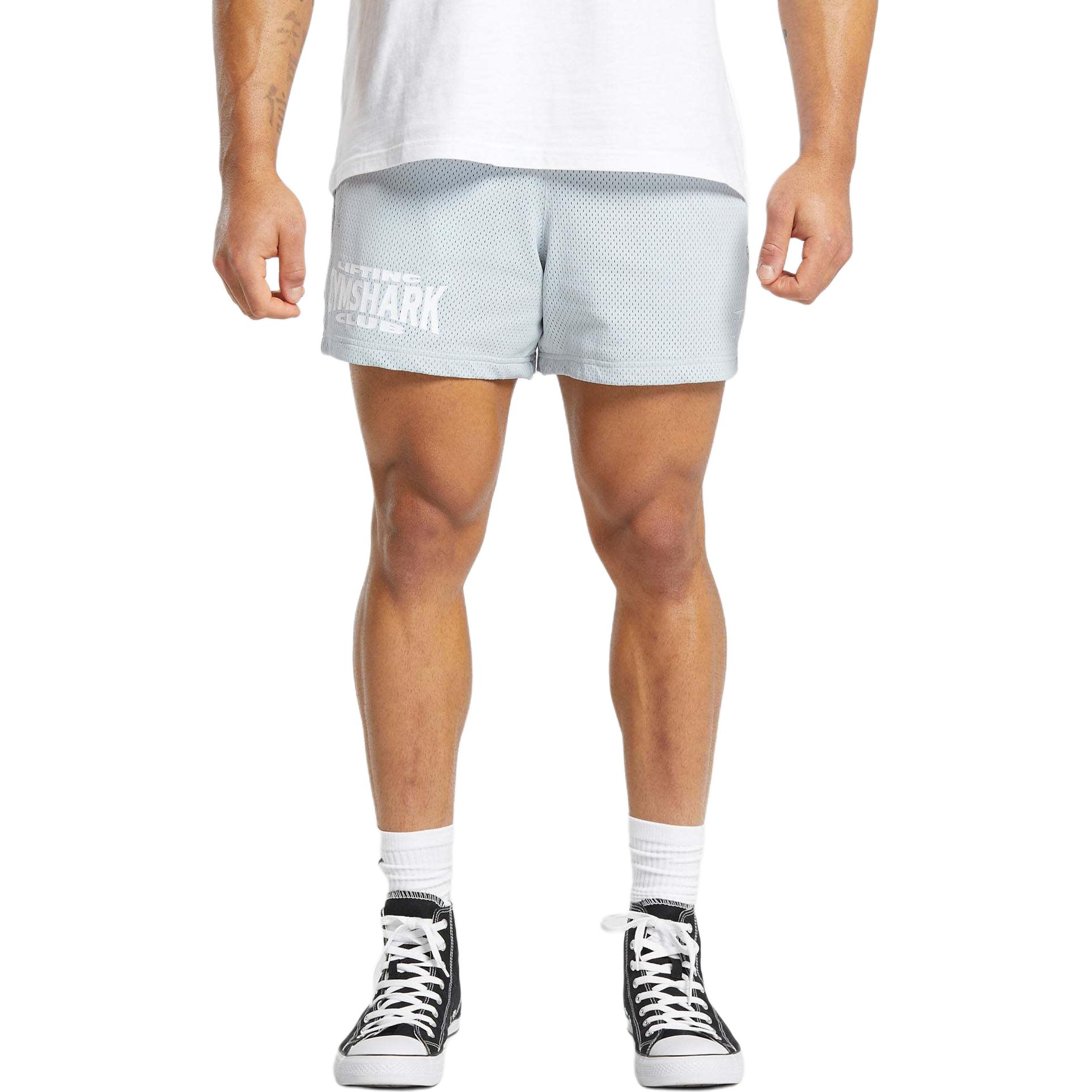 

Gymshark Шорты LIFTING CLUB MESH 5', повседневные мужские, свежий синий цвет