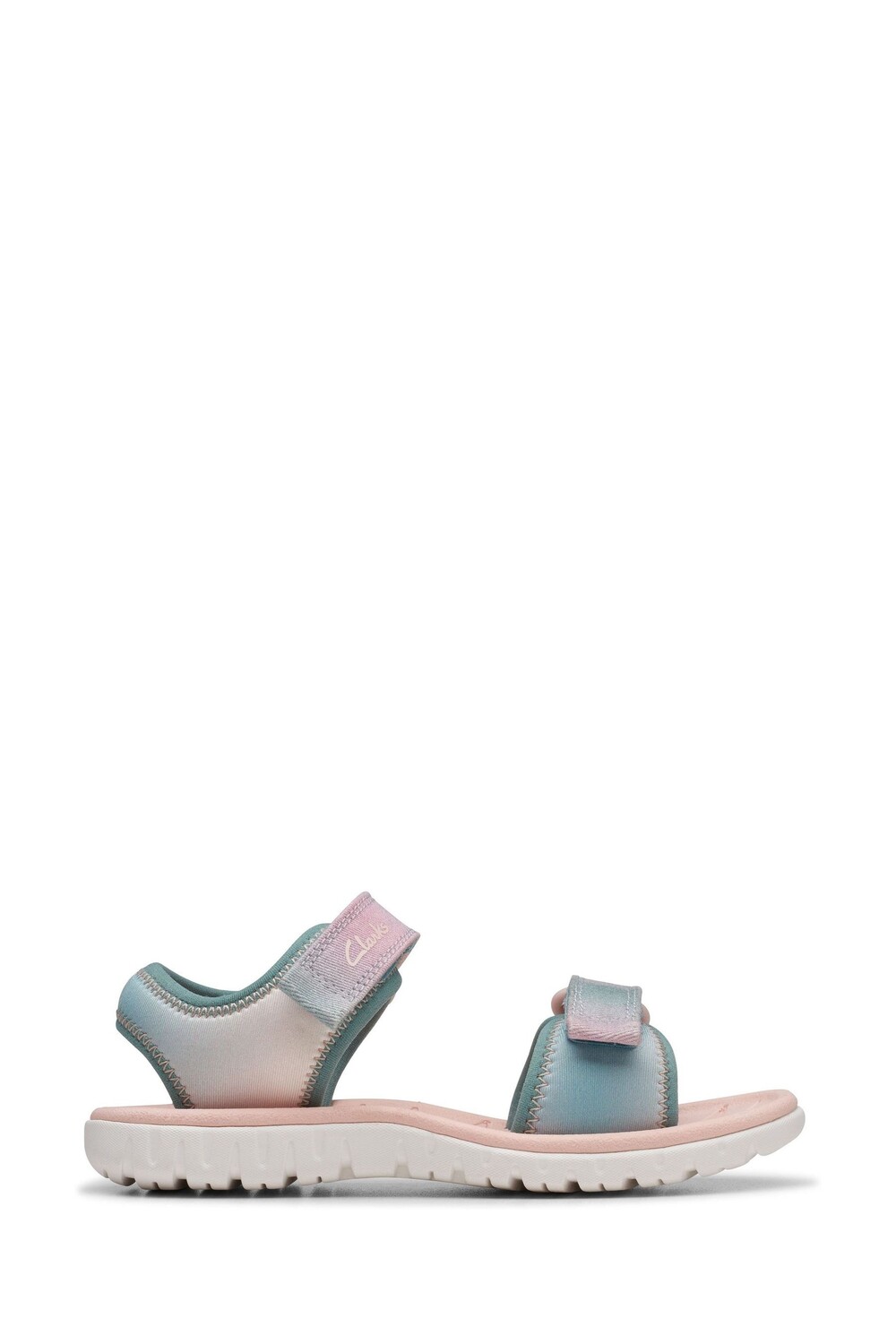 

Детские сандалии Surfingtide пастельных тонов Clarks, розовый