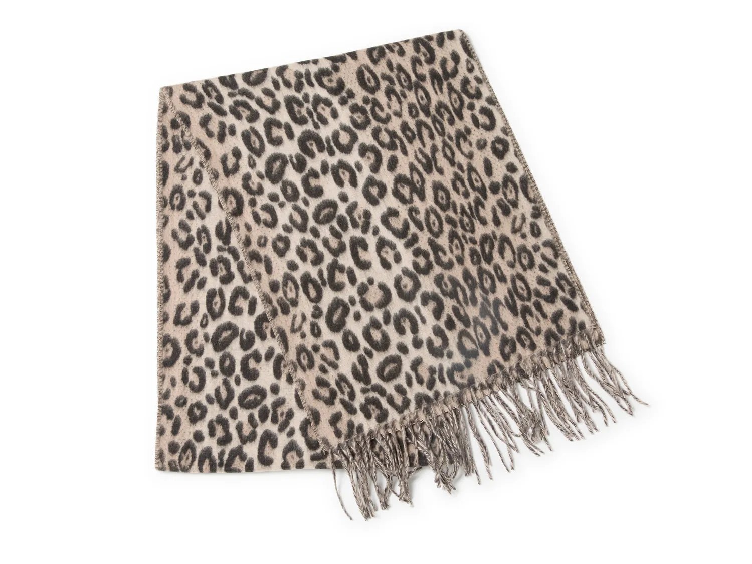 

Шарф V. Fraas Cashmink Muffler Scarf, Tan Leopard Print
