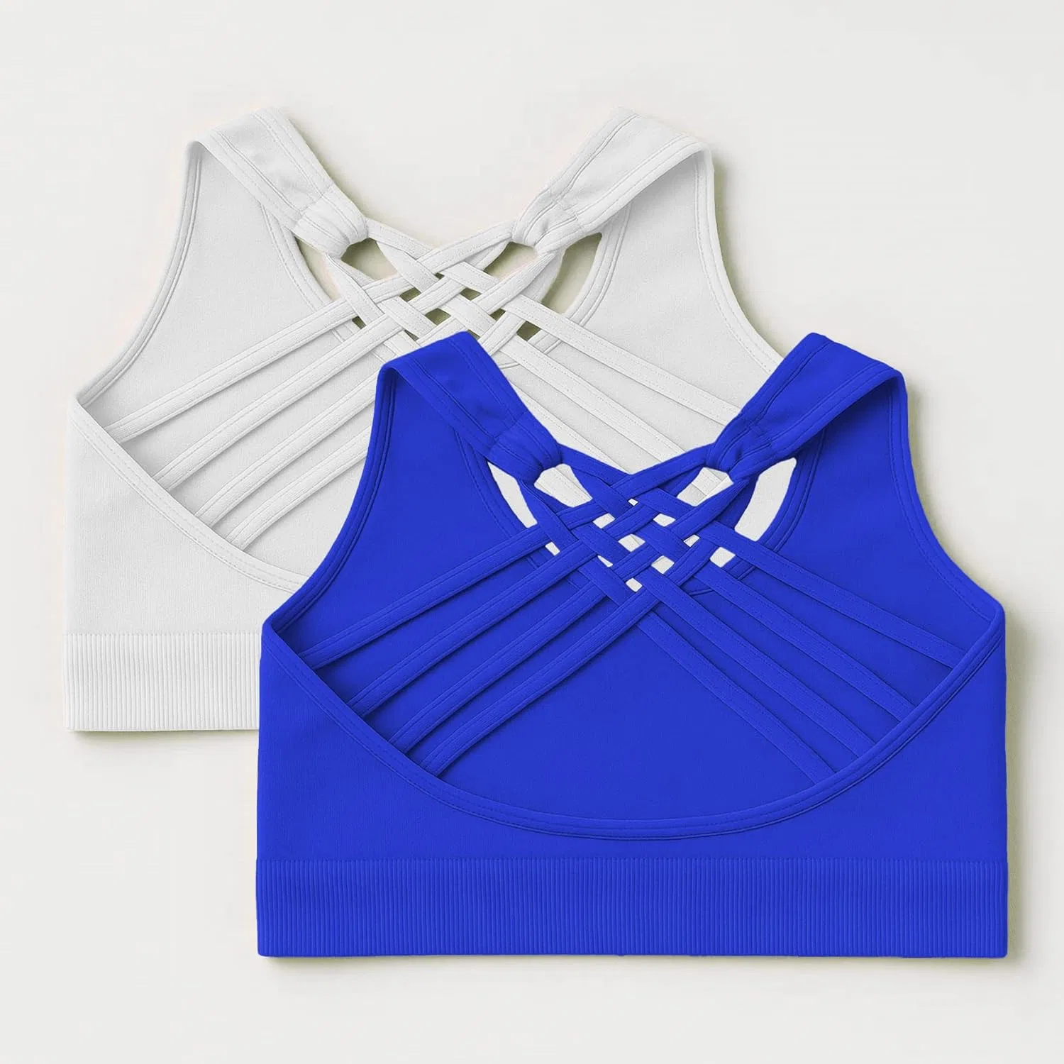 Спортивный топ Kurve на бретелях, комплект White/Cobalt — фото 3