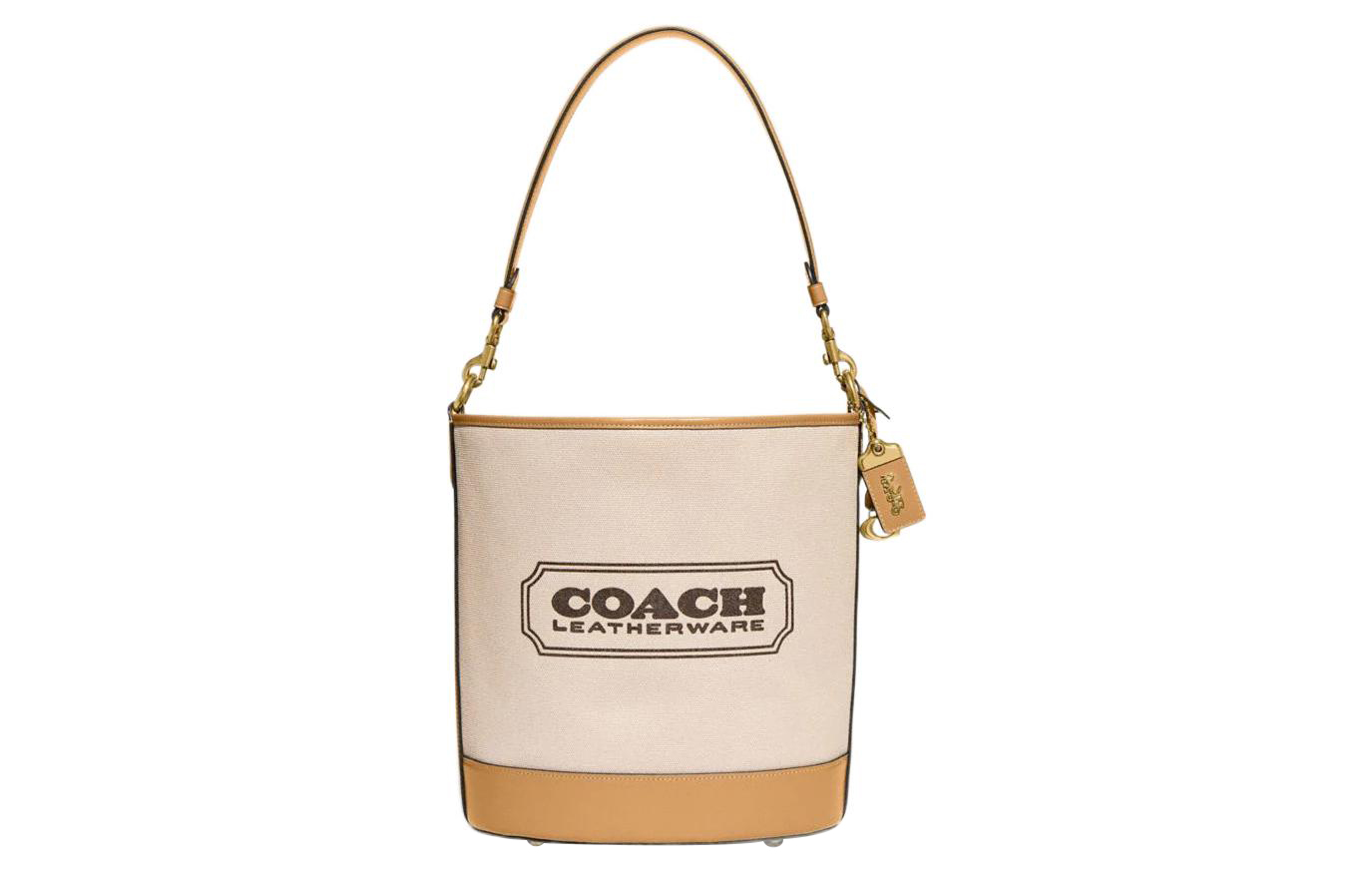 

COACH Сумка-ведро из телячьей кожи с наплечным ремнём и возможностью ношения через плечо