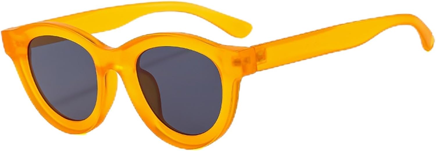 

Круглые солнцезащитные очки для мужчин и женщин в винтажном стиле с леопардовым принтом, желто-серые, в овальной оправе, солнцезащитные очки-маски с защитой от УФ-излучения UV400 WNCKSQ, C4