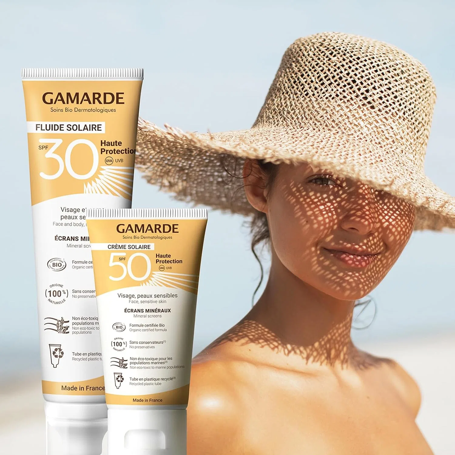 Солнцезащитный флюид для лица SPF 30 Gamarde, 100 мл, клюквенный — фото 2