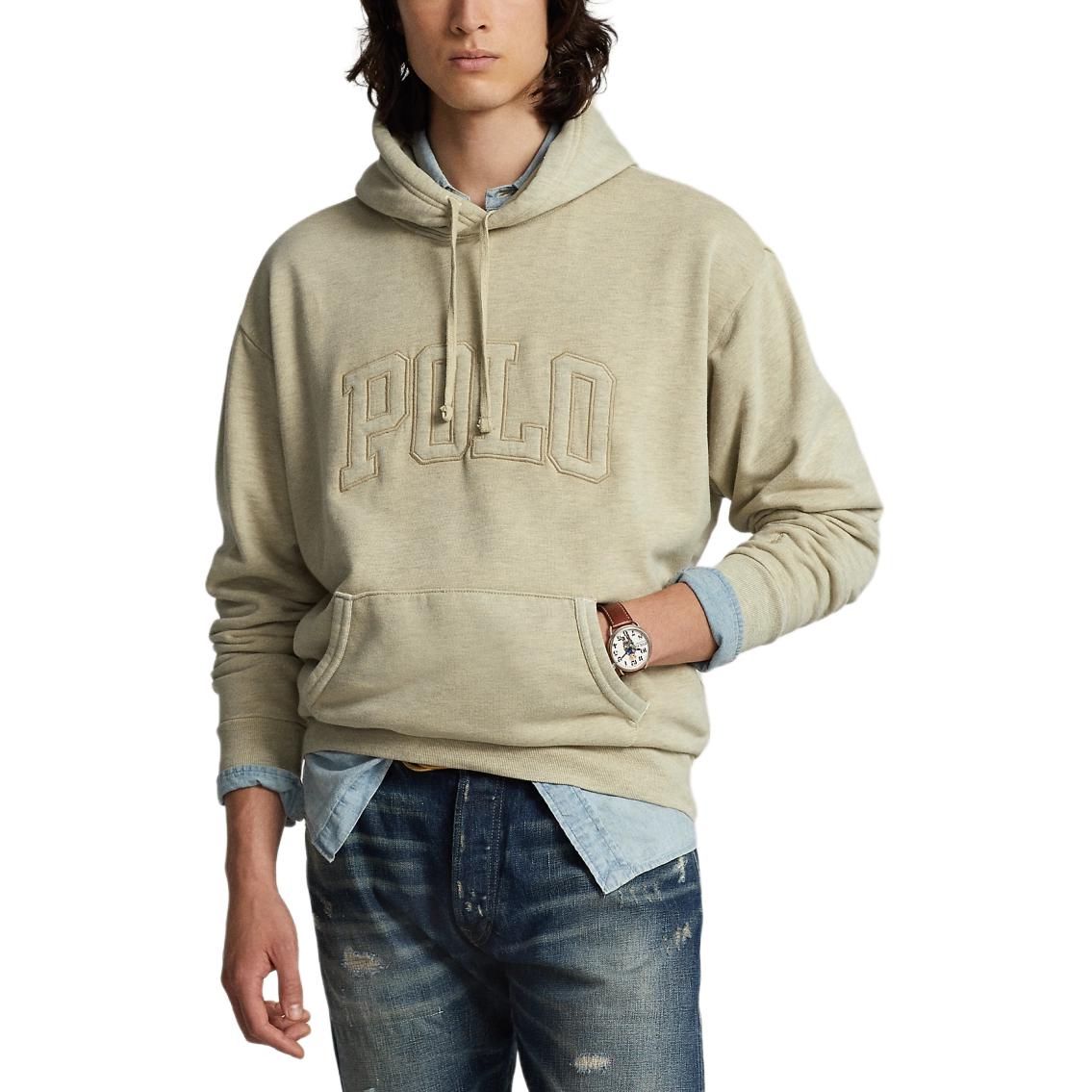 Мужская толстовка FW25 Polo Ralph Lauren, бежевый коричневый — фото 4