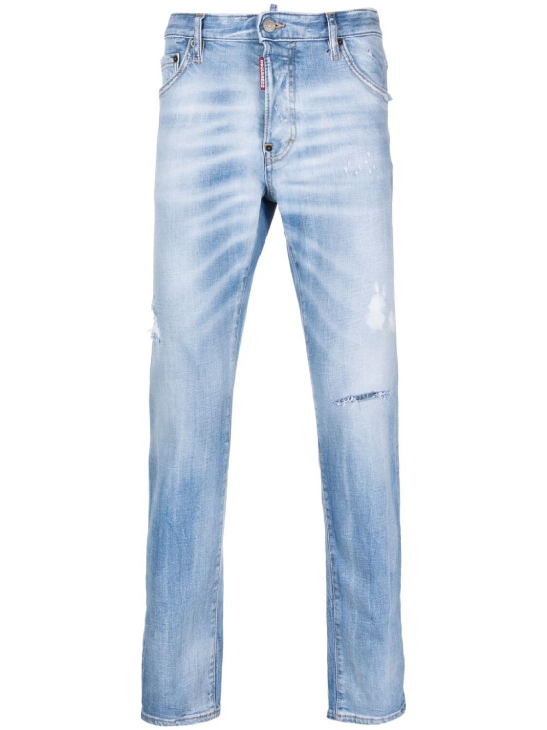 

Dsquared2 зауженные джинсы с нашивкой-логотипом, синий