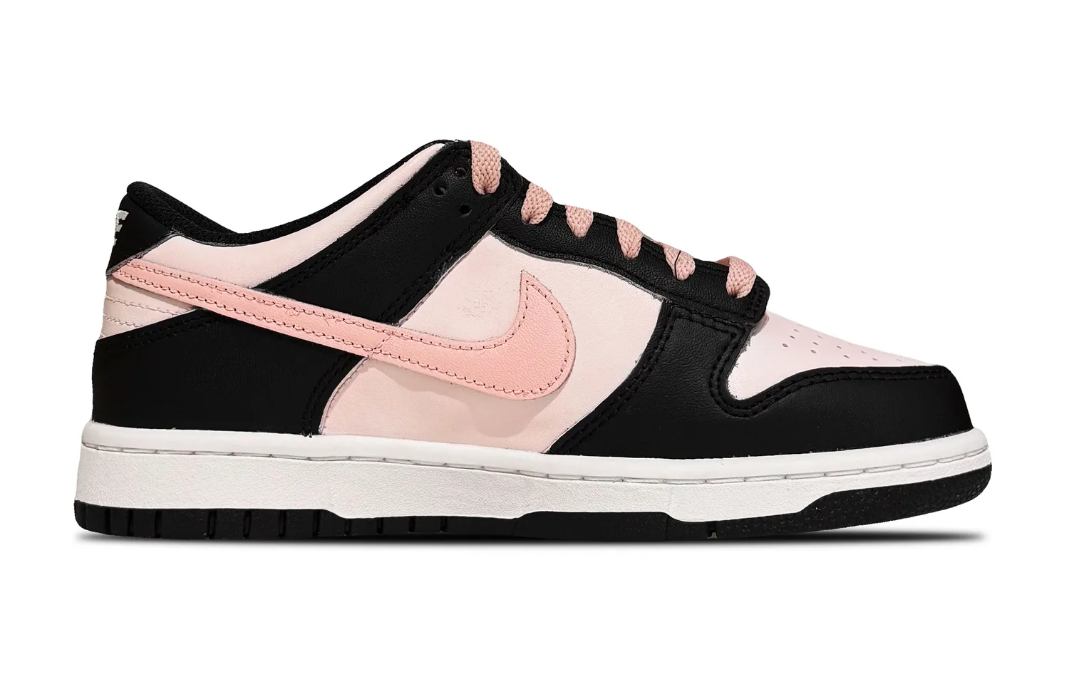 Nike Dunk 'Black' Low top детские скейтбординг кроссовки Black Pink — фото 2