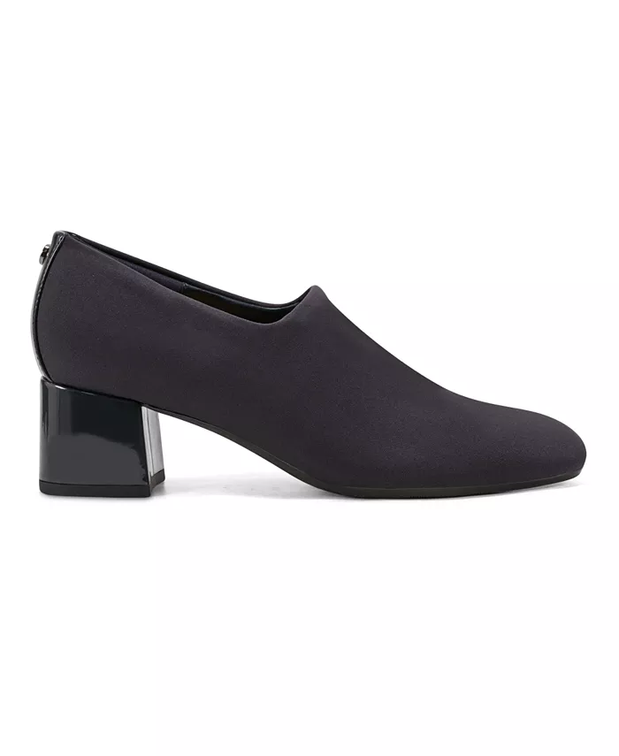 Женские туфли-лодочки Denisa eFlex Knit Block Heel на устойчивом каблуке Easy Spirit, синий — фото 2