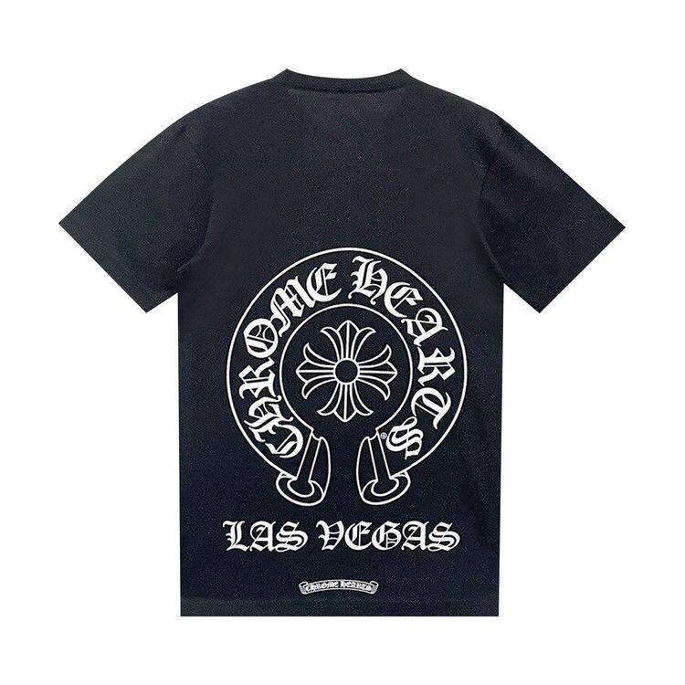 Футболка Chrome Hearts Las Vegas Exclusive Horseshoe Logo Pocket T-Shirt Black, черный — фото 2