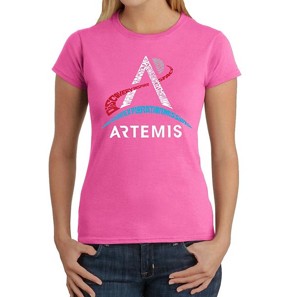 

Футболка с принтом Nasa Artemis logo La Pop Art, Pink, Розовый, Футболка с принтом Nasa Artemis logo La Pop Art, Pink