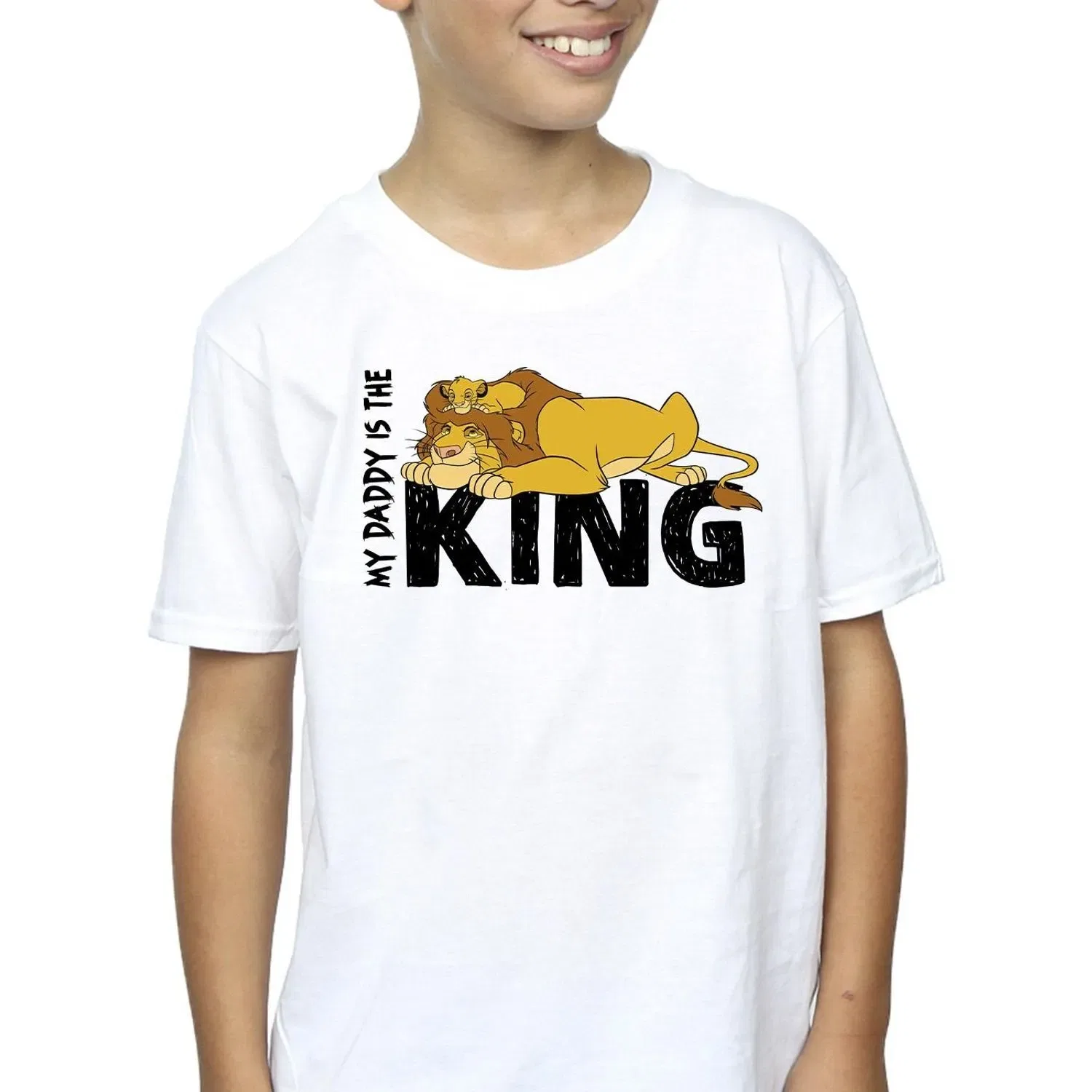 Футболка с принтом The Lion King Disney, белый — фото 3