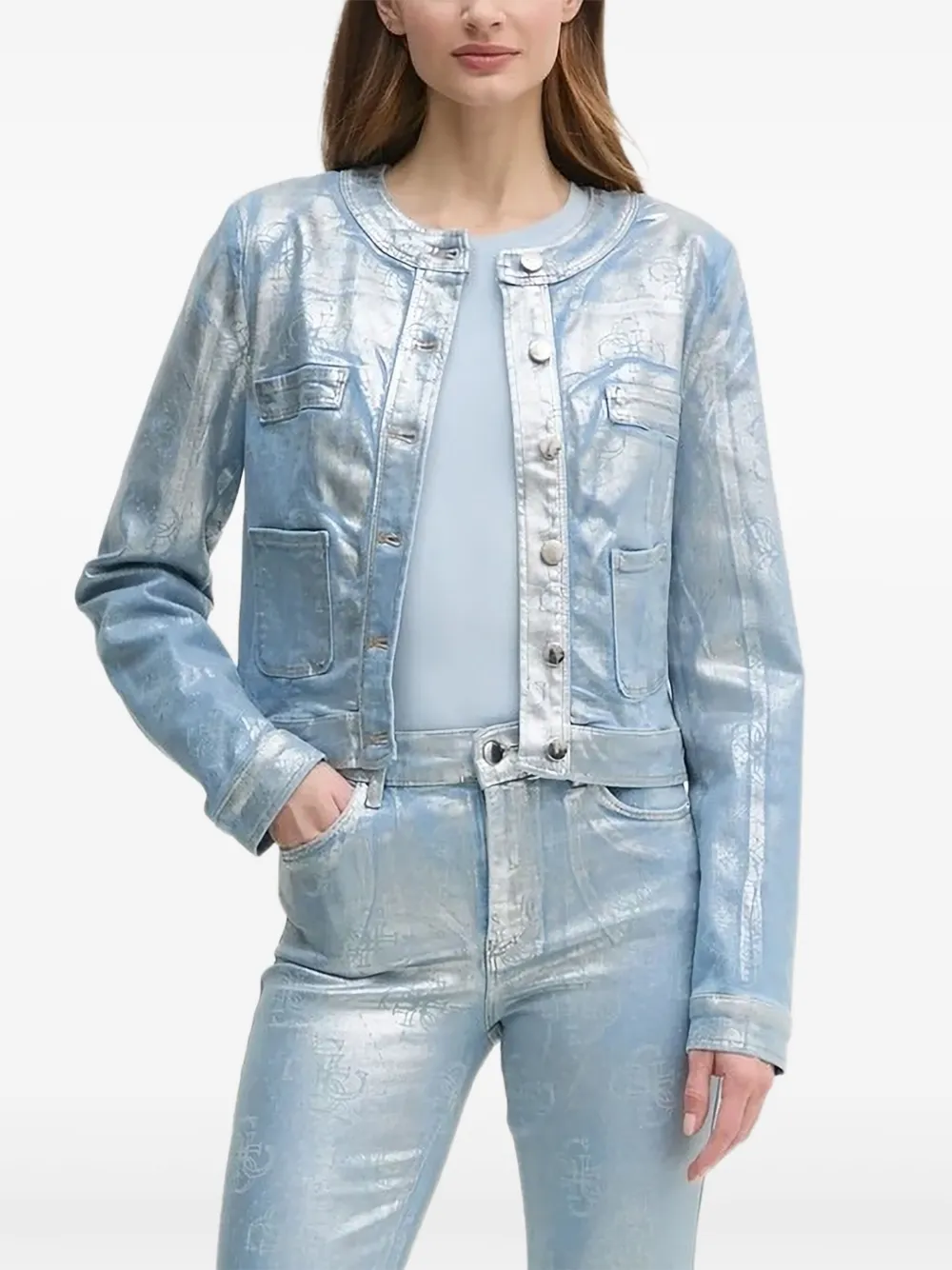 

Куртка-бомбер с логотипом GUESS USA, синий