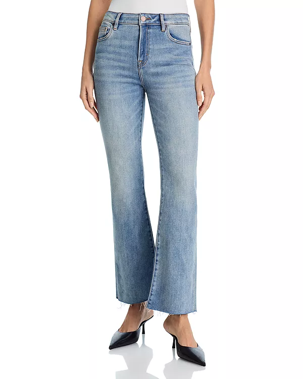 

Джинсы с высокой посадкой и расклешенными штанинами, цвет индиго - эксклюзив. Aqua, синий