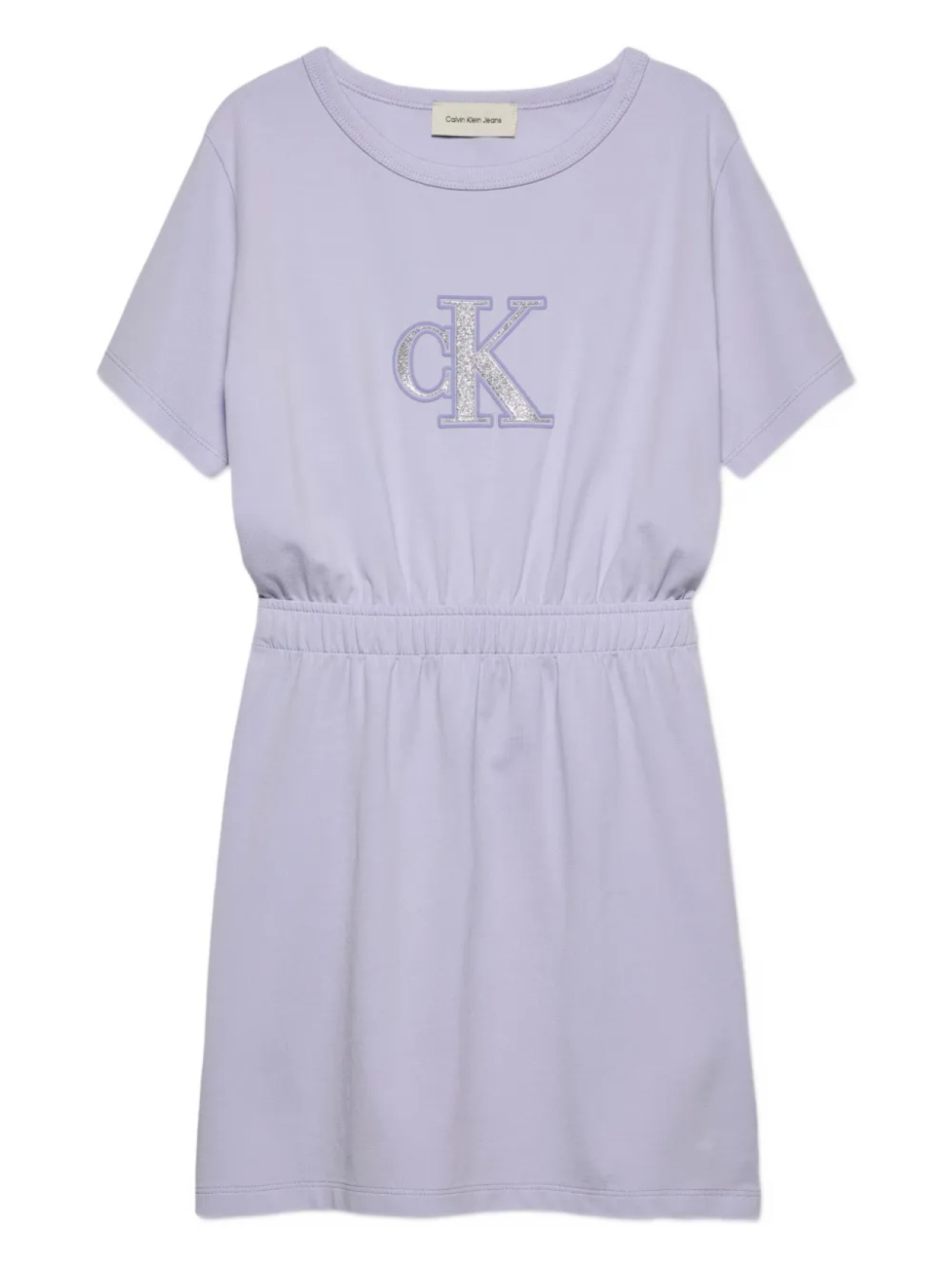 

Платье с блестящим логотипом Calvin Klein Kids, фиолетовый