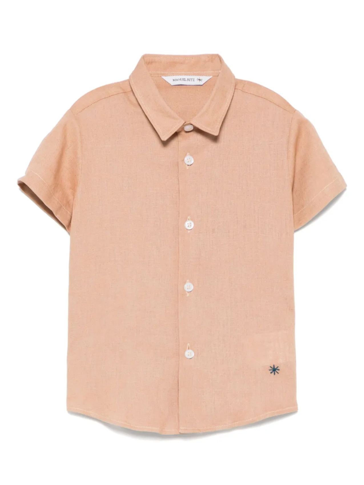 

Рубашка с вышитым логотипом Manuel Ritz, коричневый