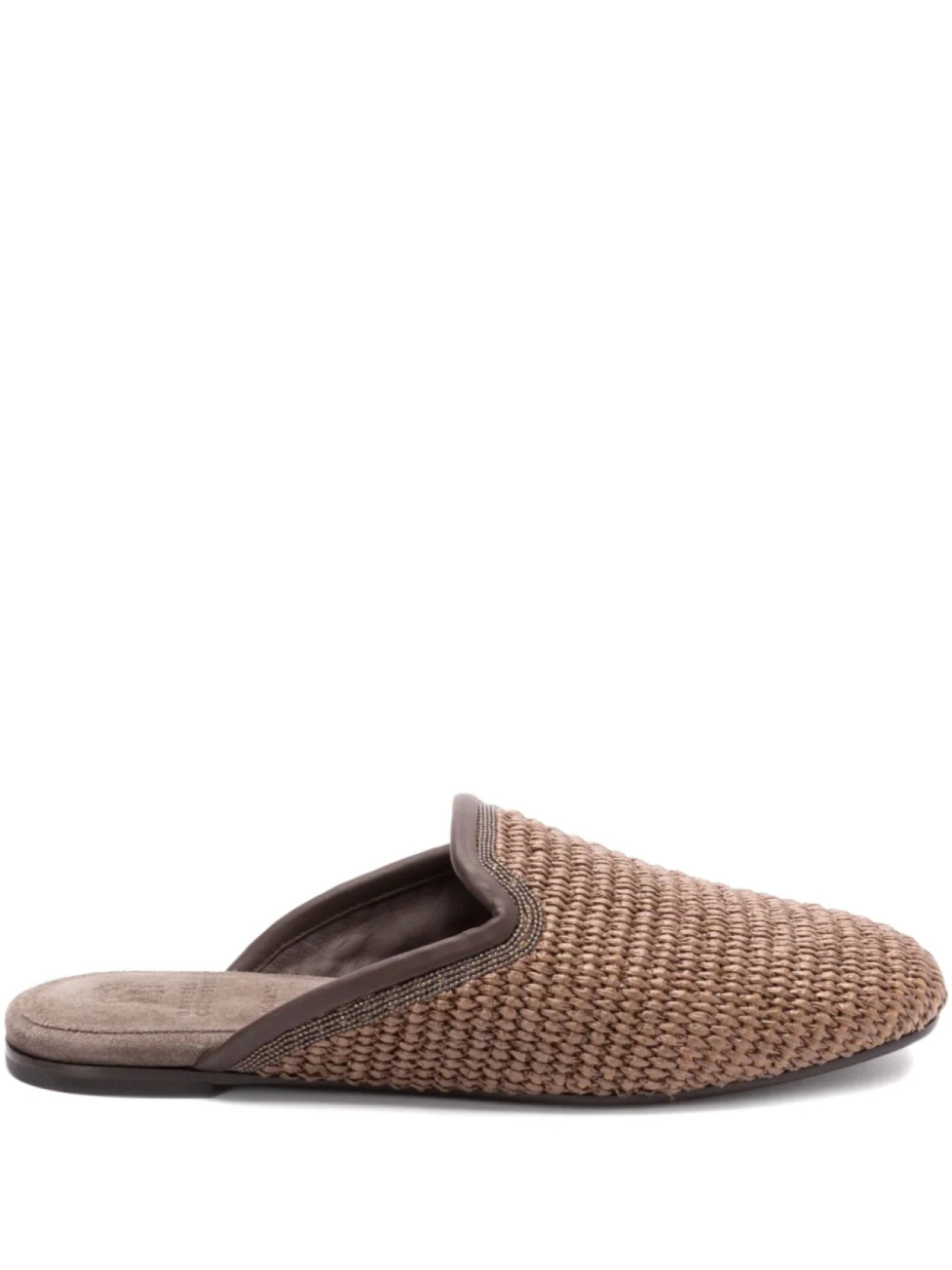

Плетеные тапочки Brunello Cucinelli, коричневый
