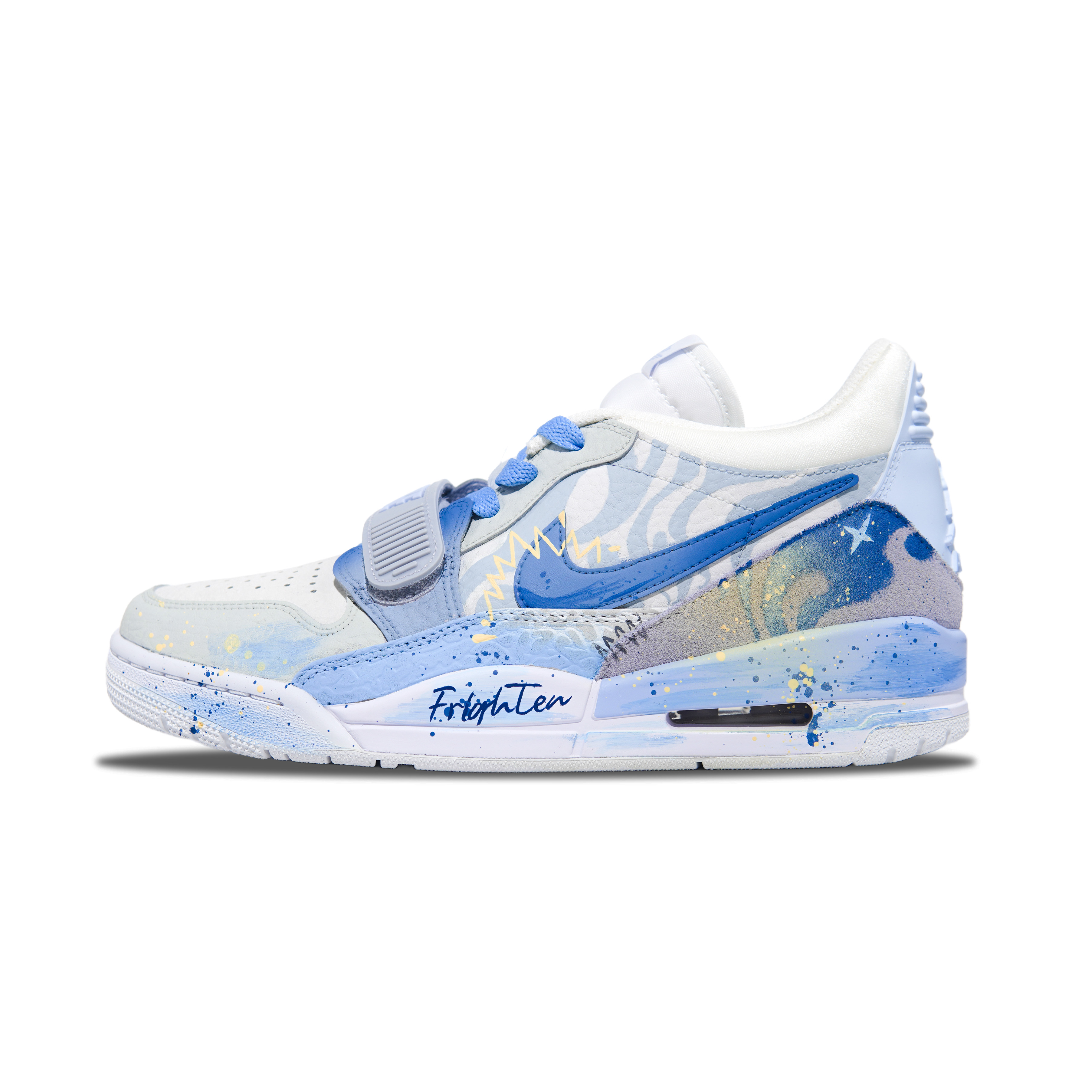 

Jordan Баскетбольные кроссовки Nike Cushioning Anti-Slip, износостойкие, дышащие, с низким верхом, белые, мужские