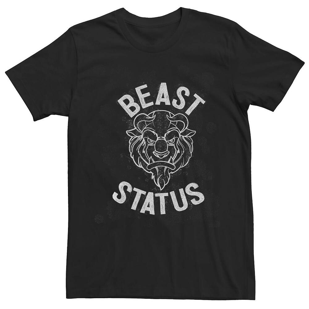 

Мужская футболка Disney's Beauty And The Beast с рисунком Beast Status, черный