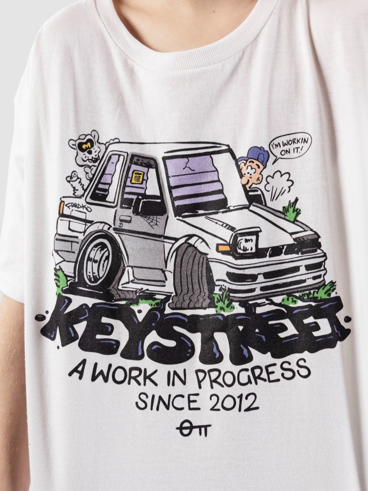 Футболка Key Street X FRKO WIP Kids T-Shirt, white — фото 3