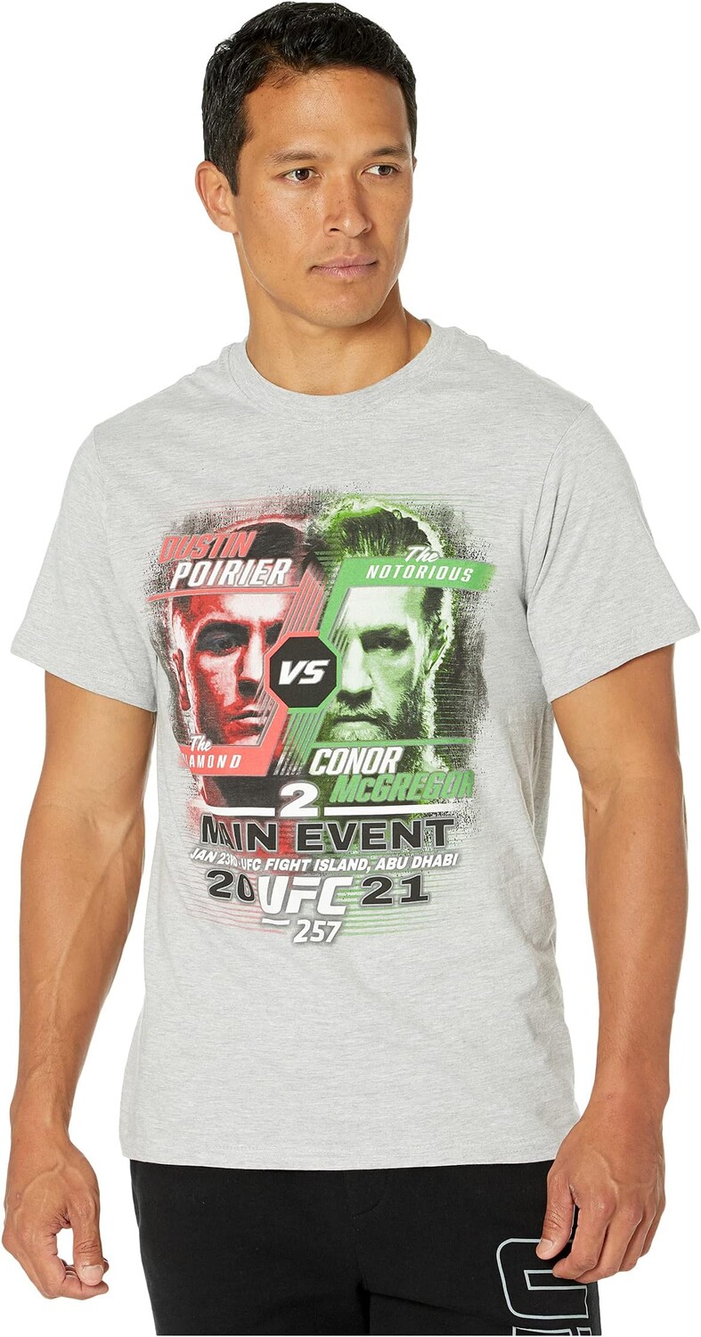 

Футболка UFC UFC257 Poirier vs McGregor The Split T-Shirt, цвет Heather