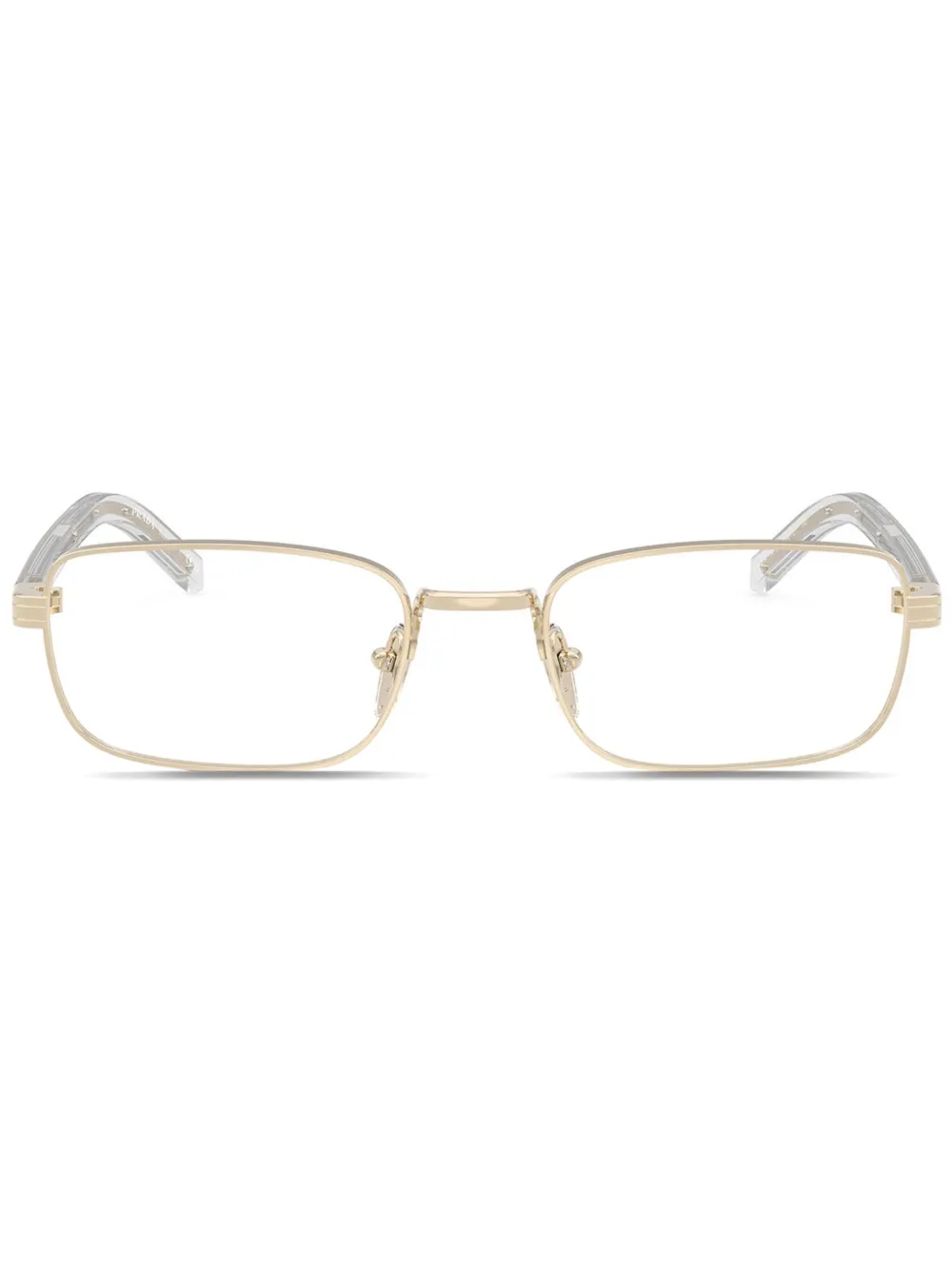 

Очки в прямоугольной оправе Prada Eyewear, золотой